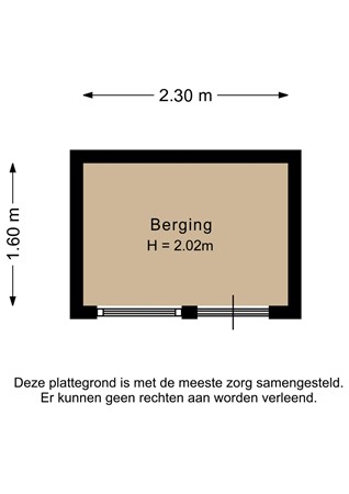 Floorplan - Van der Meydestraat 14BG, 3039 TH Rotterdam